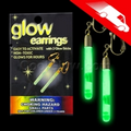 Glow Pendant Earrings Green